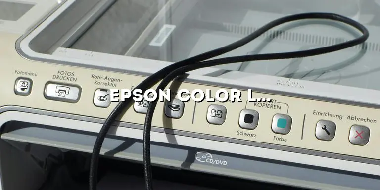 Epson Color Laser Printer: The Ultimate Guide for High-Quality Printing