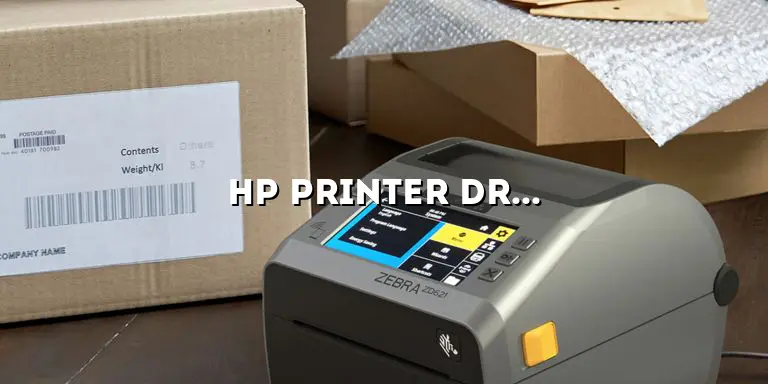 HP Printer Driver Unavailable: Troubleshooting Guide and Solutions