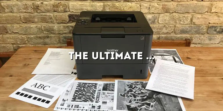 The Ultimate Guide to Finding the Best Inkjet Printer for Cricut: A Comprehensive Review